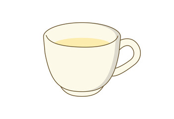 Chamomile Tea Illustration (in a Cup)