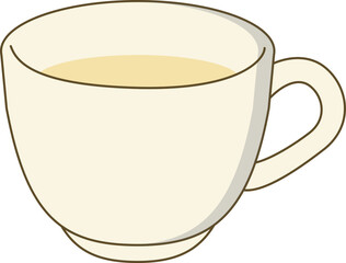 Chamomile Tea Illustration (in a Cup)