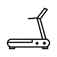 Treadmill Fitness Icon Vector