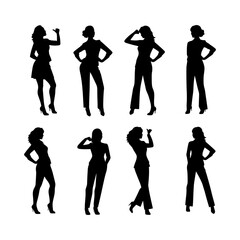 Female Leader Silhouette in Power Stance