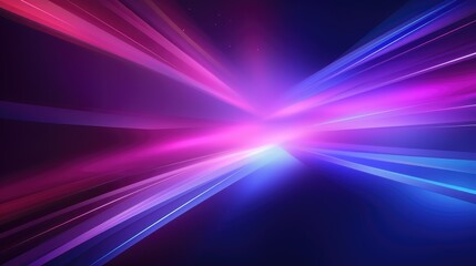 Obraz premium Abstract background with neon light effect and gradient colors. Digital speed motion blur in blue, purple and pink. 