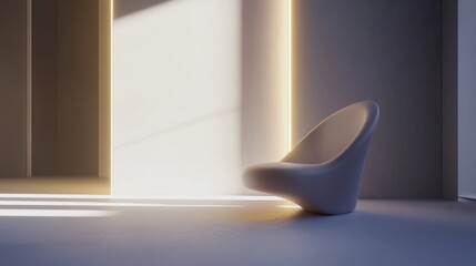 Modern graphic design studio corner showcasing clean, minimalist aesthetics and creative workspace design.