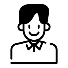 handsome boy icon	