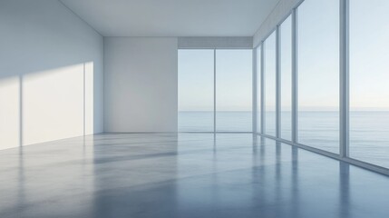 Obraz premium Modern graphic design studio corner showcasing clean, minimalist aesthetics and creative workspace design.