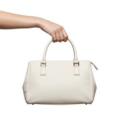 female hand holding bag