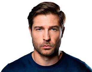 Fototapeta premium the face of a man who has skin problems on his face