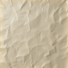 Fototapeta premium Cream Colored Crumpled Paper Texture Background