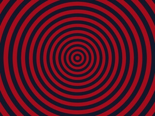 An abstract background with a hypnotic pattern of concentric circles in dark red and navy blue, creating a mesmerizing effect.