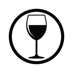 wine glass icon vector illustration