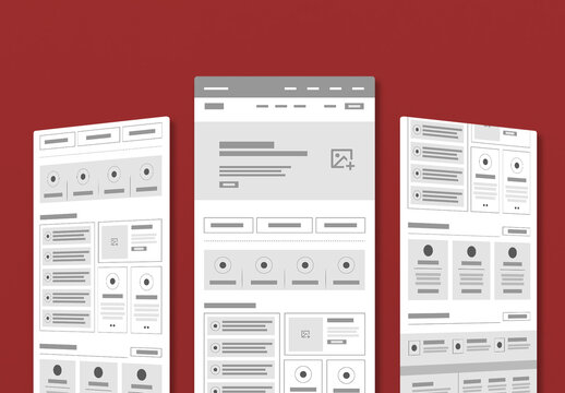 Wireframe Structure Examples for Landing Page
