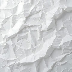 Obraz premium Abstract White Crumpled Paper Texture Background