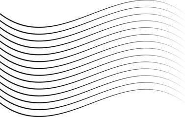 Wavy Parallel Lines vector