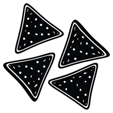 recommend clip art: Triangular tortilla chips vector Art & Illustration