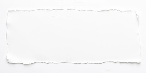 Obraz premium Rough, mottled paper edge, distressed texture, white background, aged, white background