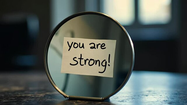 Motivational Message &ndash; You Are Strong Sign