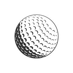 Golf ball for golf course or golf competition logo