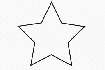 star vector logo. alone star.	