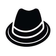 fedora hat icon vector illustration