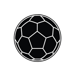 Fototapeta premium Football Silhouette vector icon Art & Illustration