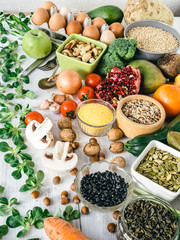 Super foods for healthy eating and lifestyle.