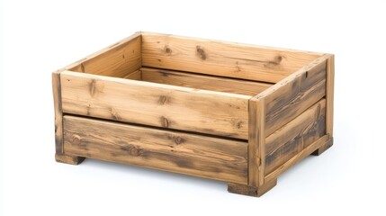 Rustic Wooden Storage Drawer Unit for Farmhouse Style Organization