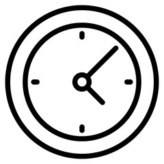 Clock icon in vector illustration