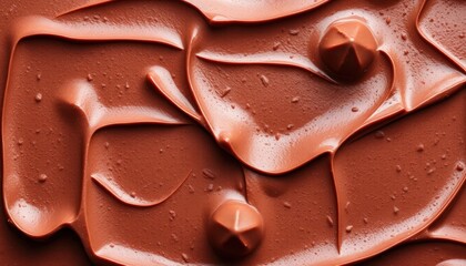 Abstract Chocolate Glaze Texture