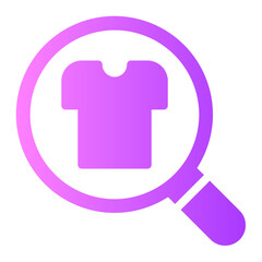 magnifying glass gradient icon