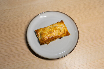 A plate of freshly baked pie.