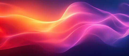 Fototapeta premium Abstract Wave, Digital Art, Dark Background, Vibrant Colors, Website Design