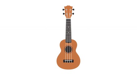 Obraz premium Ukulele instrument light brown wood