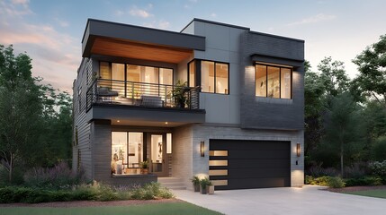 Fototapeta premium Modern House Exterior (4)