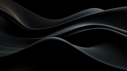 Obraz premium Abstract black background with geometric shapes and shadows. Vector illustration of modern design for presentation, banner or poster. 