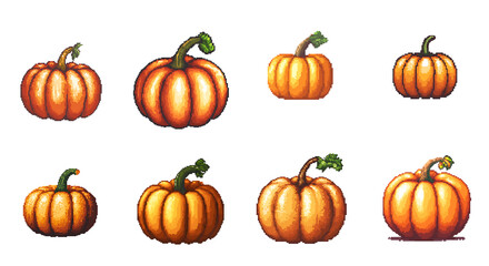 Pixel Art of Pumpkin
