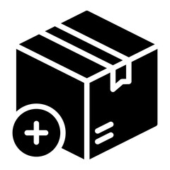 cardboard glyph icon