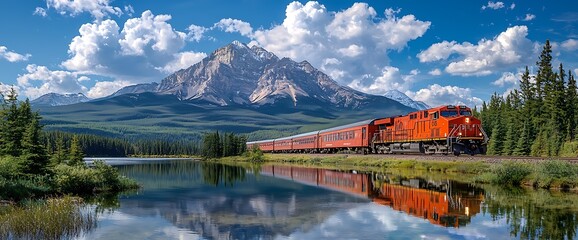 Scenic Train Journey Through Mountainous Landscape (1)
