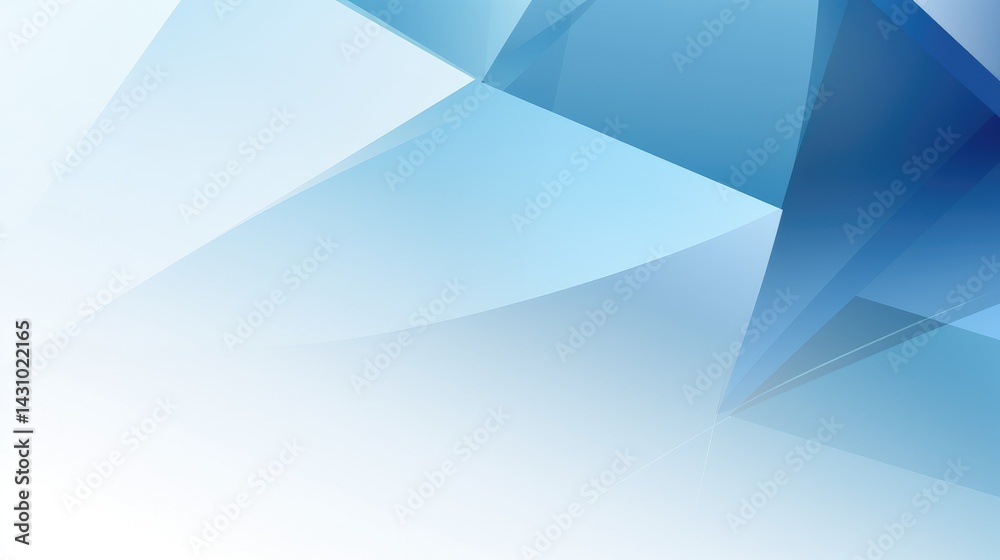 Wall mural abstract blue and white background vector presentation design with space for copy, modern futuristic