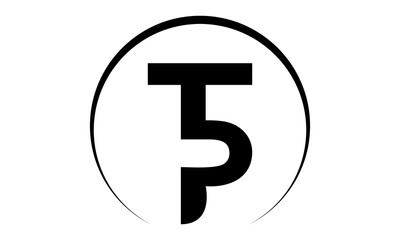 TP initial letter logo design