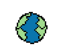 Obraz premium Pixel Art Planet Collection