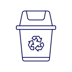 trash bin vector icon illustration isolated on white background