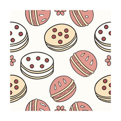 small cookies seamless repeat Fashion, Textiles, Home Decor, packaging Design, Graphic Web Design, Stationery Prints, Art Craft, Interior Design, Accessories  Lifestyle Products
