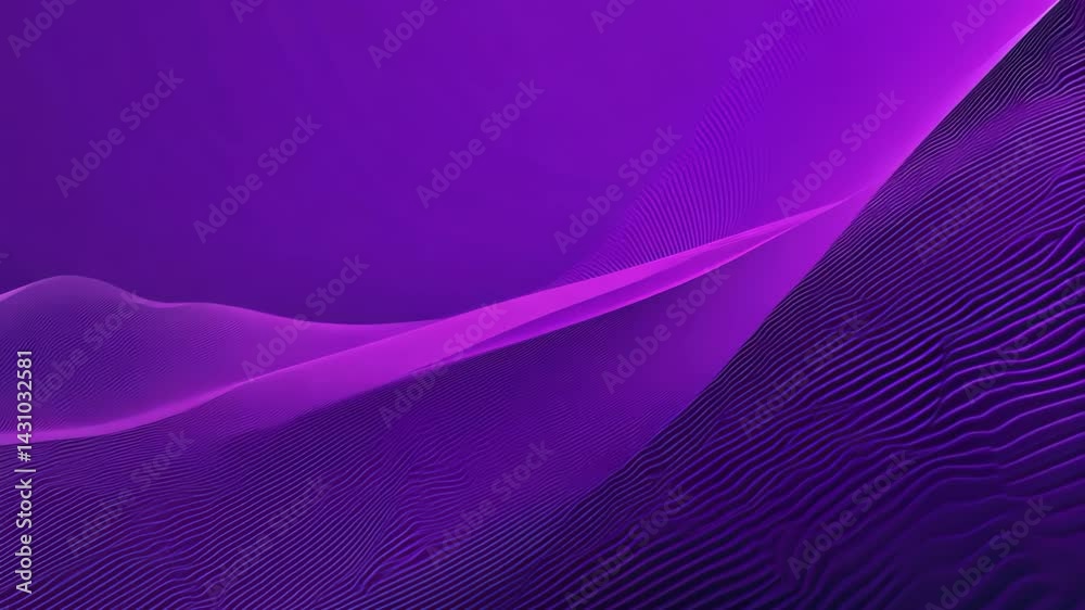 Poster abstract gradient movement: vertical waves and lines in dynamic purple background
