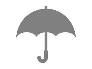 傘のシルエットアイコン（雨のマーク）