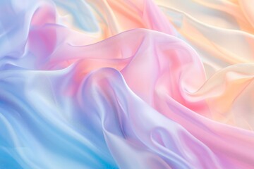 Obraz premium Abstract Pastel Fabric Texture with Delicate Waves