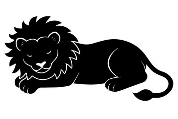 lion silhouette vector illustration