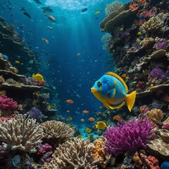 coral reef and fish