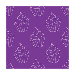 subtle cupcake line art pattern Fashion, Textiles, Home Decor, packaging Design, Graphic Web Design, Stationery Prints, Art Craft, Interior Design, Accessories  Lifestyle Products