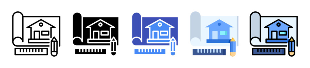 Fototapeta premium Architect Icon