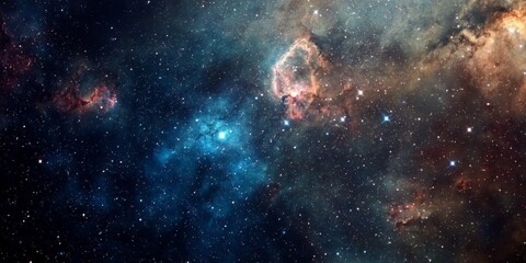 Fototapeta premium Expansive galaxy showcasing a myriad of stars.