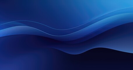 Abstract blue background with diagonal stripes and waves, creating an elegant gradient effect for design use.